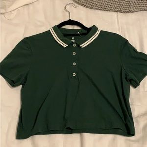 collard green crop top